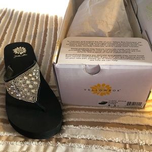 Yellow Box Sandals NIB